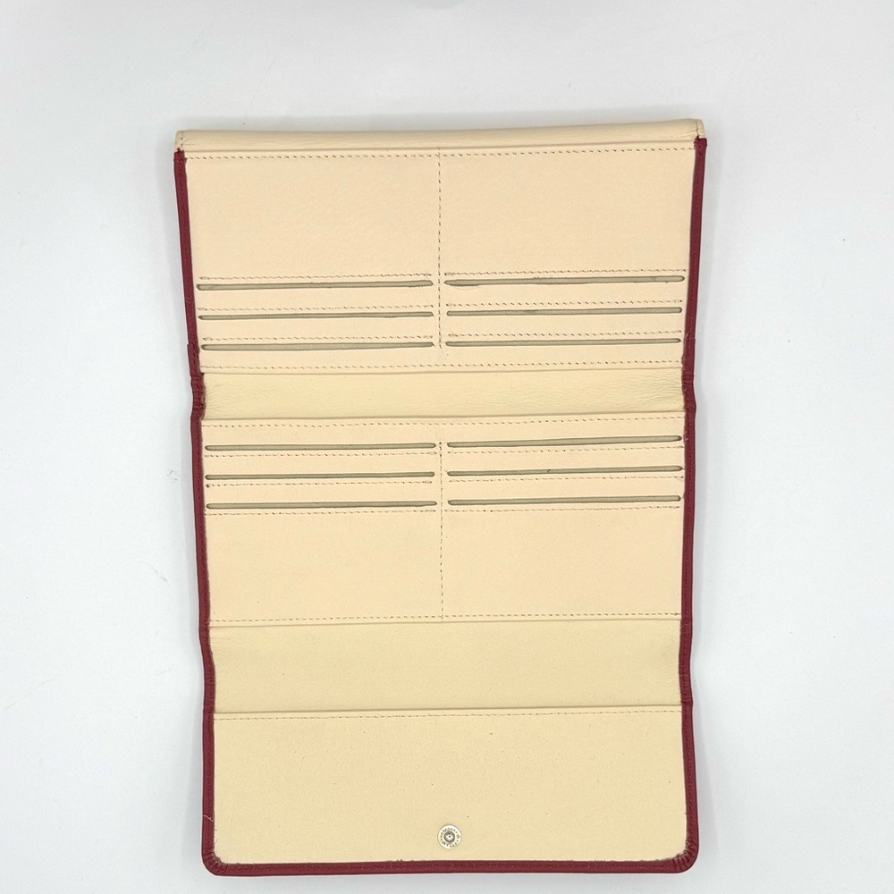 Red and Cream Women's Wallet - Picture 3 of 4